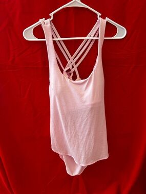 lululemon athletica Light Pink Strappy Bodysuit